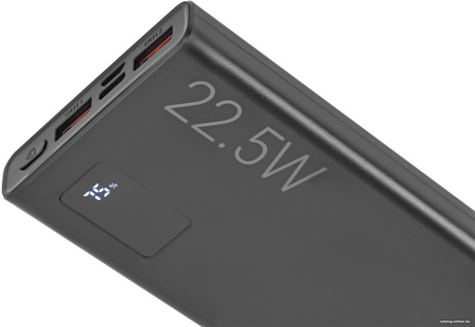 Мобильный аккумулятор Digma DGPF10A 10000mAh QC3.0/PD3.0 22.5W 3A 2xUSB-A/USB-C черный (DGPF10A22PBK)