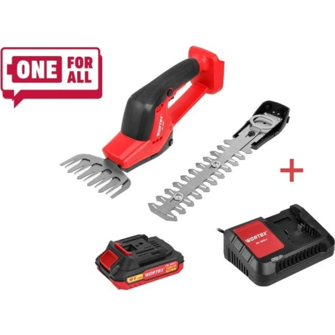 Аккумуляторные ножницы садовые WORTEX SG 1820 в коробке + насадка-кусторез ALL1 1333483