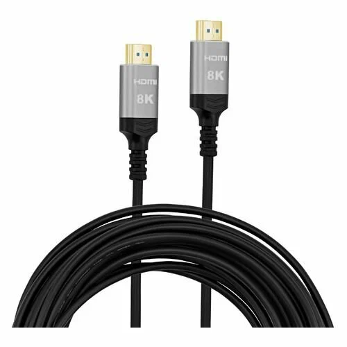 Кабель аудио-видео Digma HDMI 2.1 AOC,  HDMI (m) -  HDMI (m),  ver 2.1,  20м, GOLD,  черный [hdmi-aoc2.1-20]