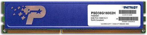 Оперативная память Patriot PSD38G16002H DDR3 - 1x 8ГБ 1600МГц, DIMM, Ret