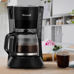Кофеварка Maxwell MW-1650, капельная, черный