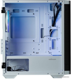 Корпус Zalman M4 Белый материал: сталь, пластик, окно: закаленное стекло, Power, LED Button, Power/HDD LED, MIC, Audio, 2xUSB 3.0, 1xUSB2.0, без БП, 1х3.5''/2.5'', 1x3.5'', 2x2.5"