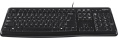 Клавиатура Logitech K120, проводная, USB, мембранная, заводское нанесение кириллицы, черный [920-002522]