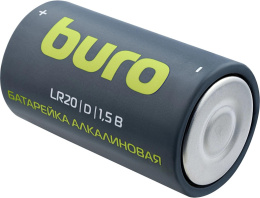 D Батарейка Buro Alkaline LR20,  2 шт. 18000мAч