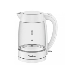  Стеклянный чайник MOULINEX BY2S01F0, 1.7л, 2200Вт, белый