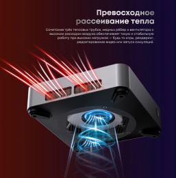 Неттоп Acer Gadget E10 ETBox1 i5 13500H 2.6 16Gb SSD512Gb UHDG Windows 11 Pro 2x2.5GbitEth WiFi BT 120W серебристый/черный