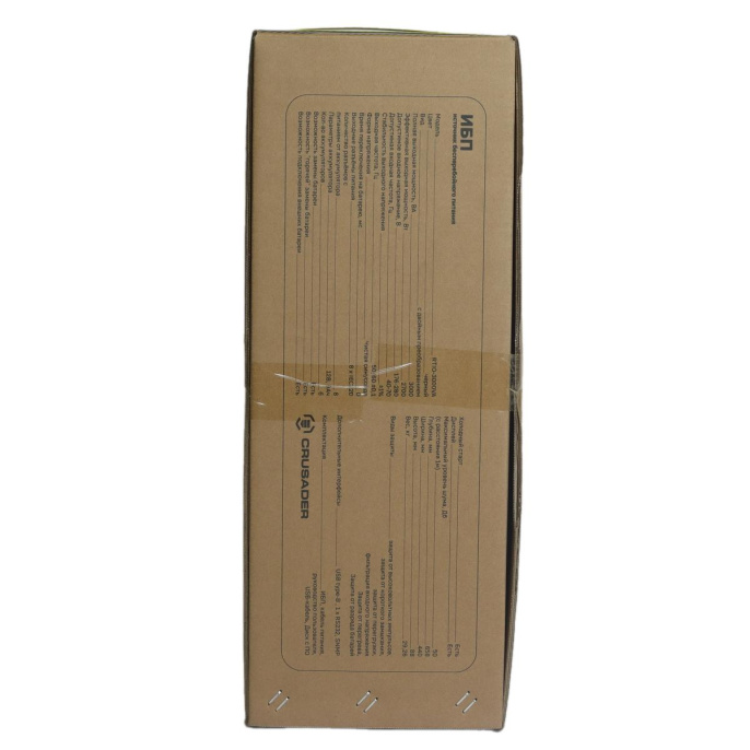 Источник бесперебойного питания ИБП Crusader Stabline RTIO-3000VA 3000Ва, 2700Вт, 8xIEC320, LCD, USB type-B, 1xRS232, SNMP-слот, чистая синусоида