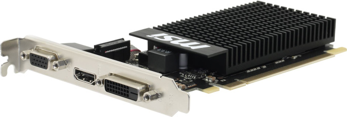 Видеокарта MSI NVIDIA  GeForce GT 710 GT 710 2GD3H LP 2ГБ DDR3, Low Profile,  Ret