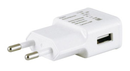 Сетевое зарядное устройство Buro TJ-159w, USB-A, 10.5Вт, 2.1A, белый