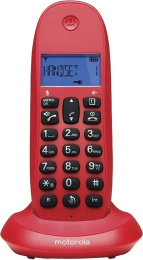 Радиотелефон Motorola C1001LB+, красный [107c1001cereza]