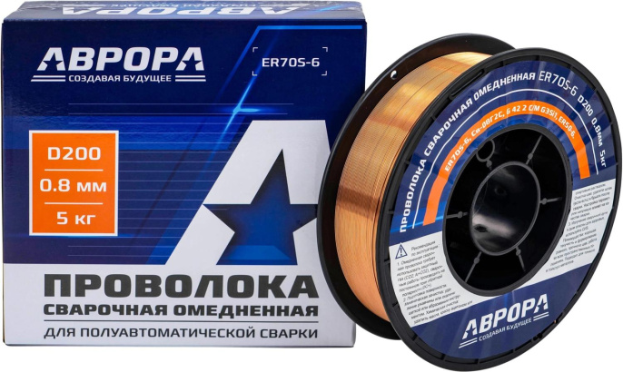 Проволока свар. Aurora ER70S-6 D0.8мм 5000гр 40988