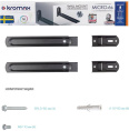 Кронштейн для СВЧ Kromax Micro-6b черный макс.35кг настенный фиксированный 26032