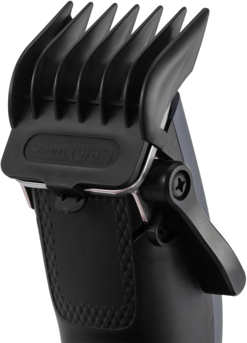 Машинка для стрижки Polaris PHC 0954 синий/черный 9Вт насадок в компл:4шт