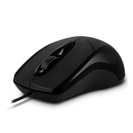 Мышь SVEN RX-110 USB чёрная 2+1кл. 1000DPI, цвет. картон, каб. 1,5м SV-016692