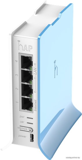 Роутер беспроводной MikroTik hAP lite TC (RB941-2ND-TC) N300 10/100BASE-TX белый