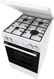 Плита Комбинированная Gorenje GK5A22WH белый металлическая крышка реш.сталь