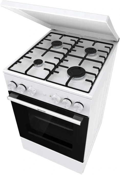 Плита Комбинированная Gorenje GK5A22WH белый металлическая крышка реш.сталь