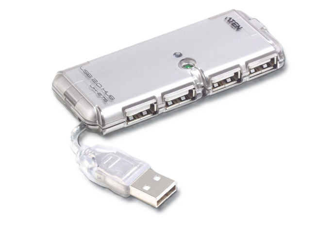 ATEN UH275Z-AT-G Концентратор, внешн., 4 порта, USB 2.0, питание от шины, некаскадируемый, DC 5V, компактный , [ATEN UH275Z-AT-G]