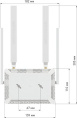 4G Wi-Fi роутер Netcraze Explorer 4G NC-4910 802.11ac Wi-Fi 5 , 2.4 ГГц/5 ГГц, до 1200 Mbps, 802.1X, WAN, 4xFast LAN