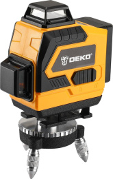 Уровень лазер. Deko DKLL16 & tripod 1 m 2кл.лаз. 520нм цв.луч. зеленый 16луч. 065-0233