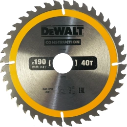 Пильный диск CONSTRUCT (190х30 мм; 40 ATB) DEWALT DT1945