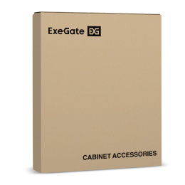 Полка выдвижная 19" ExeGate ECSS-FS1000-B (перфорированная, глубина 650мм, крепление 19" 1U, для напольных шкафов и стоек глубиной 800мм/1000мм, нагрузка до 40кг, цвет черный RAL 9004) EX301148RUS