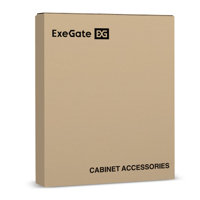 Полка выдвижная 19" ExeGate ECSS-FS1000-B (перфорированная, глубина 650мм, крепление 19" 1U, для напольных шкафов и стоек глубиной 800мм/1000мм, нагрузка до 40кг, цвет черный RAL 9004) EX301148RUS