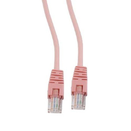 Патч-корд PREMIER PP12-0.5M/RO литой (molded), UTP, кат.5E, 0.5м, 4 пары, 26AWG,  алюминий омедненный,  многожильный,  розовый