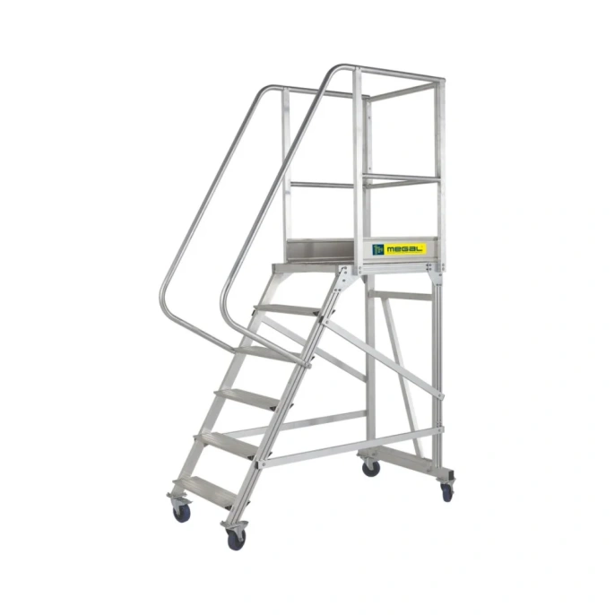 Вышка - стремянка MEGAL разборная на колесах (150 кг) - ВС-1.2 211512