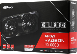 Видеокарта ASRock RX6600 CHALLENGER D 8GB GDDR6 128bit 3xDP HDMI 2FAN RTL {10} 935749 RX6600 CLD 8G