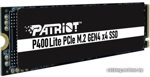 Накопитель SSD Patriot P400 Lite 500GB P400LP500GM28H M.2, PCI Express 4.0 x4, скорость чтения/записи: 3500/2400MB/s