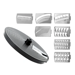 Кухонный комбайн RAGEX R107-015 13 в 1, 1.2 литра, 1000 Вт, черный с серебристым