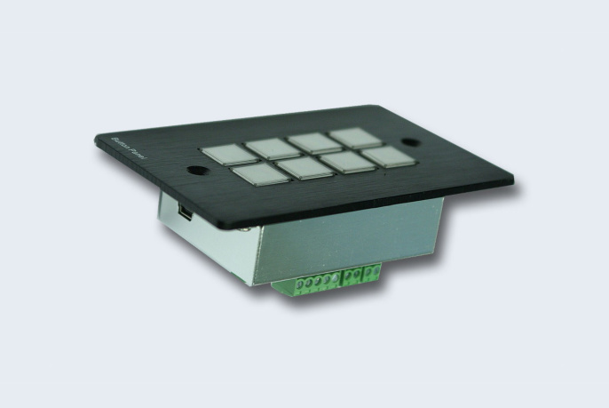 TNTV/TNT MMS-8KEY Кнопочная панель управления, 8 кнопок - 3 порта RS232 + 3 Порта ИК + 2 порта сух. конт.,, универсальная/программируемая