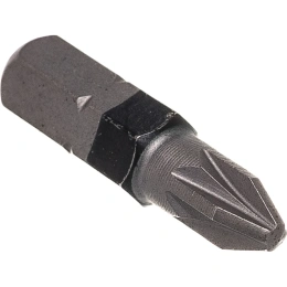 Бита Wurth PZ2 черная 1/4ZO-L25 мм. 1614176652228 1