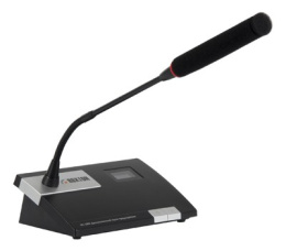 Пульт делегата для конференц-системы Roxton RC-100CB LCD дисплей 1.4", индикаторное кольцо, черный