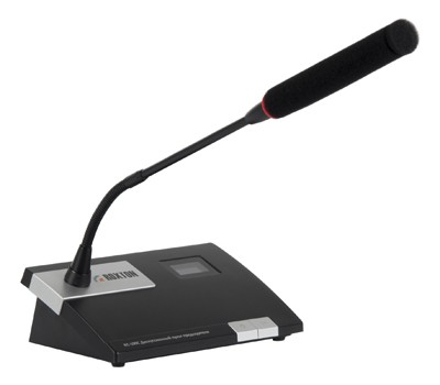 Пульт делегата для конференц-системы Roxton RC-100CB LCD дисплей 1.4", индикаторное кольцо, черный