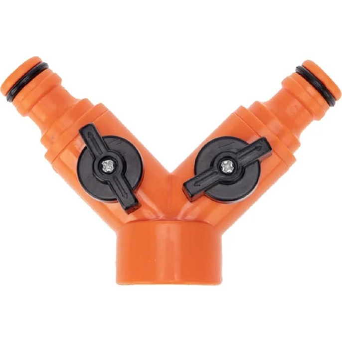 Rexant 62-0223 Разветвитель 2-х канальный на кран 1/2"-3/4" Четыре Сезона
