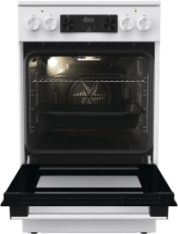 Электрическая плита Gorenje GEC5C61WG,  стеклокерамика,  без крышки,  белый