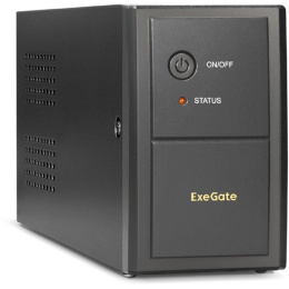 ИБП ExeGate Power Back BNB-650.LED.AVR.2SH (650VA/360W, LED, AVR,2*EU/Тип F(Schuko), батарея 12V 7.2Ah, Black) EP276528RUS