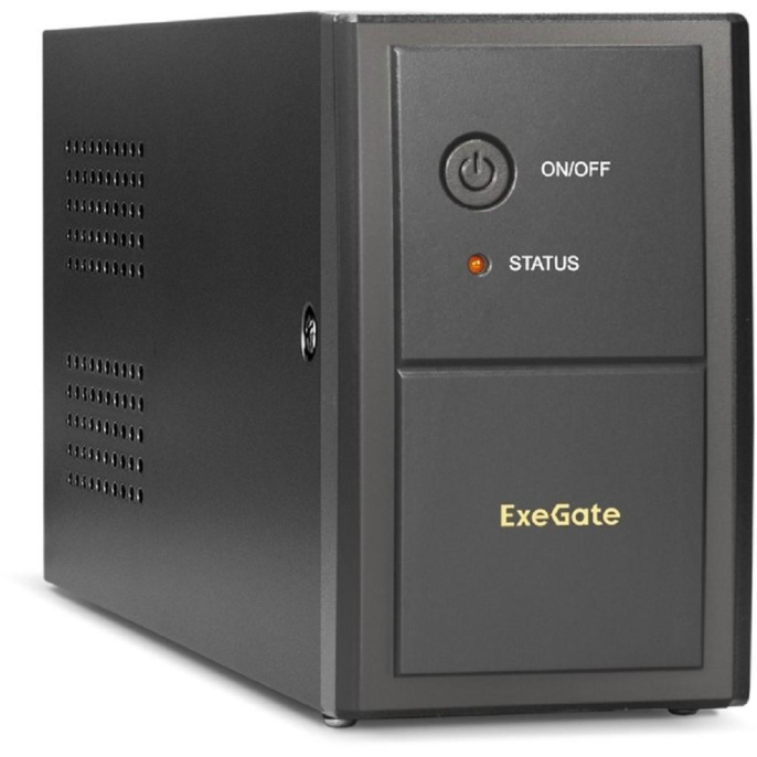 ИБП ExeGate Power Back BNB-650.LED.AVR.2SH (650VA/360W, LED, AVR,2*EU/Тип F(Schuko), батарея 12V 7.2Ah, Black) EP276528RUS