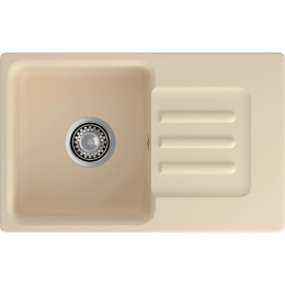 Кухонная мойка GRANFEST 680 L beige 1-чаша+крыло 681*433 мм, монтаж: врезной, материал: мрамор, цвет: бежевый SMART 680 L beige