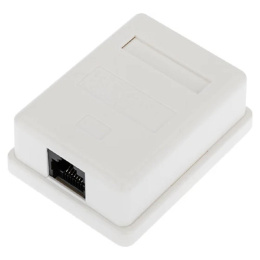 Rexant 03-0132 Розетка компьютерная внешняя, 1-порт RJ-45 8P8C , UTP CAT 6