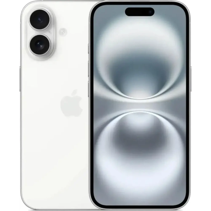 6.1" Смартфон Apple iPhone 16 128Gb,  A3287,  NFC,  OLED,  60Гц,  белый