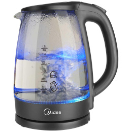 Чайник Midea/ 2200 Вт, 1.7 л, подтсветка, корпус: стекло