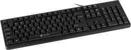 Клавиатура Oklick 100M HW3, проводная, USB, мембранная, черный [654570]