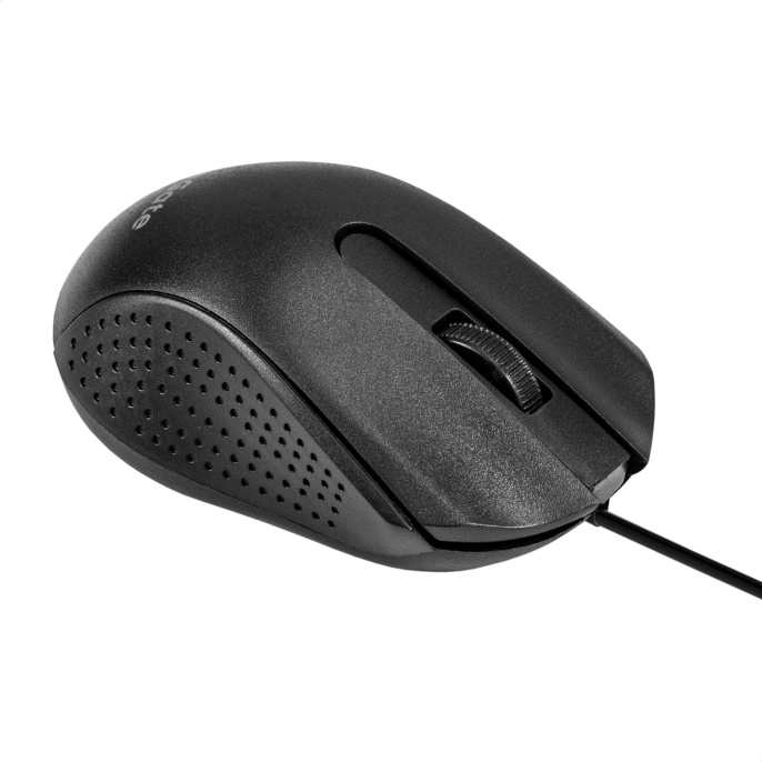 Мышь ExeGate Professional Standard SH-8012L (USB, оптическая, 1000dpi, 3D, 3 кнопки и колесо прокрутки, длина кабеля 2м, черная, Color Box) EX298194RUS