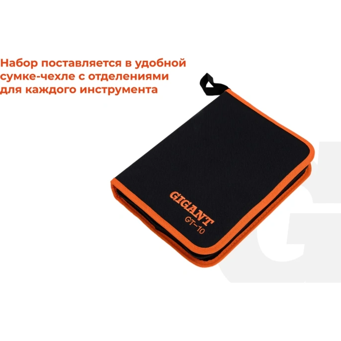 Набор электромонтажного инструмента Gigant VDE 1000В, 10 инструментов GT-10