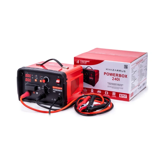 Инверторное пуско-зарядное устройство KVAZARRUS powerbox 240i, таймер, цветная коробка 8757