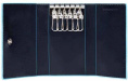 Ключница Piquadro Blue Square, кожа натуральная, темно-синий [pc1396b2/blu2]