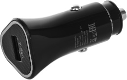 Автомобильное зарядное устройство Buro BUCL1,  USB-A,  18Вт, 3A, черный [bucl18p100bk]